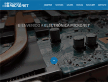 Tablet Screenshot of electronica-micronet.com